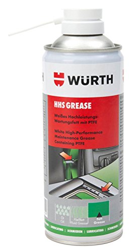 Haftschmierstoff HHS Grease - 400ml - Geeignet zur Schmierung bei Wartungs- und Inspektionsarbeiten, z.B. Scharniere, Gelenke, Gleitschienen, u.v.m. von Würth