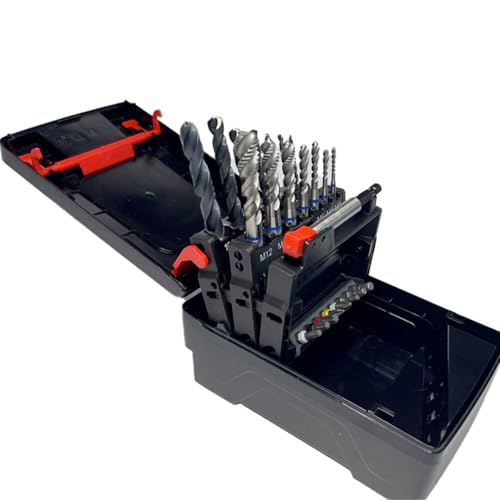 Würth Bohrer & Bit Sortiment 4 in 1 Gewinde Spiralbohrer Varytap 0653800114 - Set mit HSS Spiralbohrern, Gewindebohrer Varytap, PH und TX Bits und Bithalter Würth Bohrer & Bit Sortiment 4 in 1 Gewinde Spiralbohrer Varytap 0653800114 - Set mit HSS Spiralbohrern, Gewindebohrer Varytap, PH und TX Bits und Bithalter von Würth