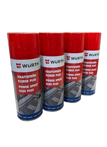 Würth Kraftsprühkleber Plus 4x 400ml extra starker Sprüh kleber von Würth