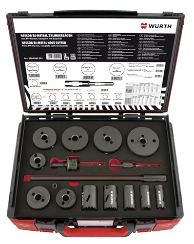 Würth Kreissägen-Set HSSCo8 19-76 mm 16-TLG. Sysko - 5964063291 Würth Kreissägen-Set HSSCo8 19-76 mm 16-TLG. Sysko - 5964063291 von Würth