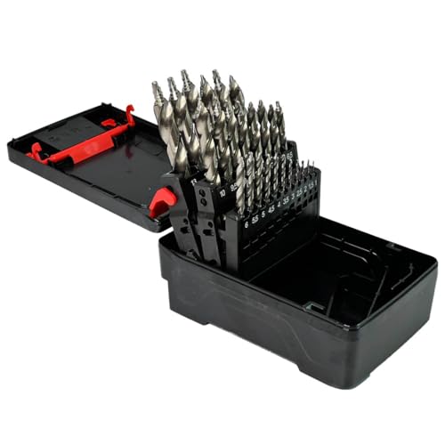 Würth Spiralbohrer-Sortiment 25-teilig 1-13 mm SMART STEP EU+ HSS DIN 338 0624910025 für Stahl, Gusseisen, Aluminium, Kupfer, Messing, Bronze, Hart- und Weichholz, Kunststoff Würth Spiralbohrer-Sortiment 25-teilig 1-13 mm SMART STEP EU+ HSS DIN 338 0624910025 für Stahl, Gusseisen, Aluminium, Kupfer, Messing, Bronze, Hart- und Weichholz, Kunststoff von Würth