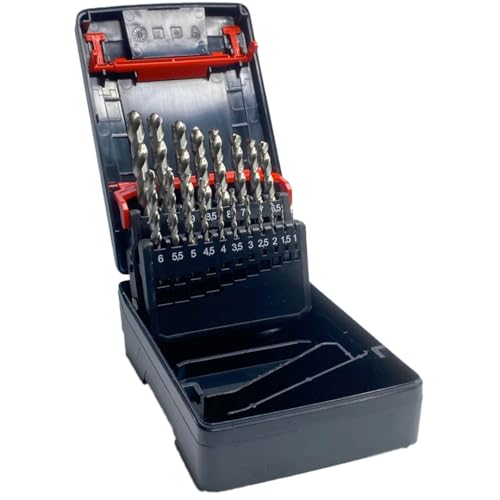 Würth Zebra Metall Bohrer Satz HSCO TYP RN OXID 19 Teile 1mm - 10mm in 0,5mm Abstufung 0626000019 für Stahl, Gusseisen, Aluminium, Kupfer, Messing, Bronze, Edelstahl, Titan, hitzebeständige Stähle Würth Zebra Metall Bohrer Satz HSCO TYP RN OXID 19 Teile 1mm - 10mm in 0,5mm Abstufung 0626000019 für Stahl, Gusseisen, Aluminium, Kupfer, Messing, Bronze, Edelstahl, Titan, hitzebeständige Stähle von Würth