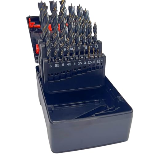 Würth Zebra Präzisions Holz Bohrer Satz Longlife & Speed 25 Teile in Kunststoffbox 0650310025 Spiralbohrer in den Größen 1mm bis 13mm in 0,5mm Abstufung Würth Zebra Präzisions Holz Bohrer Satz Longlife & Speed 25 Teile in Kunststoffbox 0650310025 Spiralbohrer in den Größen 1mm bis 13mm in 0,5mm Abstufung von Würth