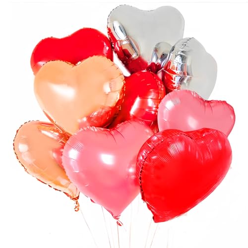 WUGAUWOR 18 Zoll Herz Folienballon, 20 PCS Bunte Helium Ballons, Hochzeit Ballons Geburtstag Luftballons Herz Party Dekorationen für Geburtstage Hochzeiten Jubiläen Neujahr Weihnachten Feiertage WUGAUWOR 18 Zoll Herz Folienballon, 20 PCS Bunte Helium Ballons, Hochzeit Ballons Geburtstag Luftballons Herz Party Dekorationen für Geburtstage Hochzeiten Jubiläen Neujahr Weihnachten Feiertage von Wugauwor