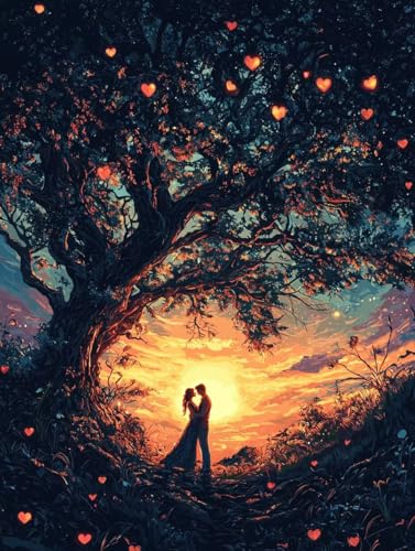 Baum Diamond Painting XXL Leinwand 90x120 cm, Diamond Painting Erwachsene Bastelset, 5D Diamant Malerei Kinder Stickerei Kreuzstich Bilder Set, Herbst Zimmer Deko Schlafzimmer, Weihnachtsgeschen X-30 Baum Diamond Painting XXL Leinwand 90x120 cm, Diamond Painting Erwachsene Bastelset, 5D Diamant Malerei Kinder Stickerei Kreuzstich Bilder Set, Herbst Zimmer Deko Schlafzimmer, Weihnachtsgeschen X-30 von Wuiddnng