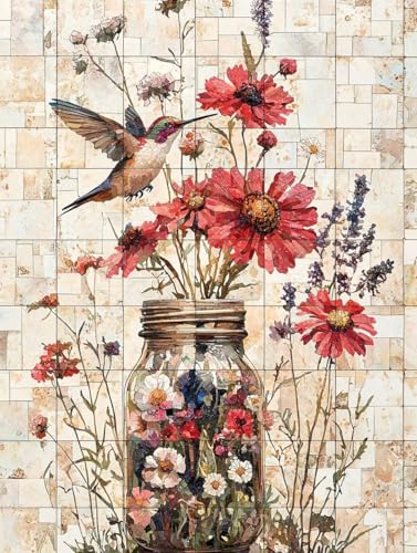 Blume Diamond Painting Klein Leinwand 30x40 cm, Diamond Painting Erwachsene Bastelset, 5D Diamant Malerei Kinder Stickerei Kreuzstich Bilder Set, Zimmer Deko Schlafzimmer, Weihnachtsgeschen C-13 Blume Diamond Painting Klein Leinwand 30x40 cm, Diamond Painting Erwachsene Bastelset, 5D Diamant Malerei Kinder Stickerei Kreuzstich Bilder Set, Zimmer Deko Schlafzimmer, Weihnachtsgeschen C-13 von Wuiddnng