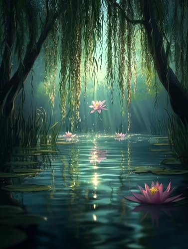 Diamond Painting Anlage, 5D Diamond Painting XXL 90x120 cm Leinwand, DIY Diamant Art Malerei Bilder Kinder Anfänger Mosaikherstellung Bastelnset für Home Wanddeko Wohnzimmer, Geschenke für Frauen S-49 von Wuiddnng