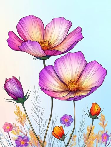 Diamond Painting Blume, 5D Diamond Painting XXL 90x120 cm Leinwand, DIY Diamant Art Malerei Bilder Kinder Anfänger Mosaikherstellung Bastelnset für Home Wanddeko Wohnzimmer, Geschenke für Frauen P-13 Diamond Painting Blume, 5D Diamond Painting XXL 90x120 cm Leinwand, DIY Diamant Art Malerei Bilder Kinder Anfänger Mosaikherstellung Bastelnset für Home Wanddeko Wohnzimmer, Geschenke für Frauen P-13 von Wuiddnng