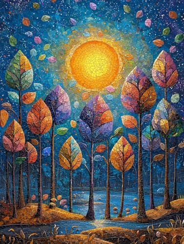 Diamond Painting Erwachsene, 5D Diamant Painting Bilder Abstrakt 40x50 cm, DIY Full Round Diamant Malerei mit Zubehör, Diamond Art Kinder Mosaikherstellung Bastelset für Herbst Home Zimmer Deko Z-71 Diamond Painting Erwachsene, 5D Diamant Painting Bilder Abstrakt 40x50 cm, DIY Full Round Diamant Malerei mit Zubehör, Diamond Art Kinder Mosaikherstellung Bastelset für Herbst Home Zimmer Deko Z-71 von Wuiddnng
