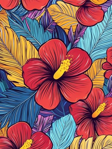 Diamond Painting Erwachsene, 5D Diamant Painting Bilder Blume 30x40 cm, DIY Full Round Diamant Malerei mit Zubehör, Diamond Art Kinder Mosaikherstellung Bastelset für Herbst Home Zimmer Deko X-52 von Wuiddnng
