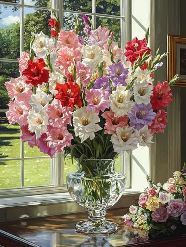 Diamond Painting Erwachsene, 5D Diamant Painting Bilder Blume 70x90 cm, DIY Full Round Diamant Malerei mit Zubehör, Diamond Art Kinder Mosaikherstellung Bastelset für Herbst Home Zimmer Deko P-36 Diamond Painting Erwachsene, 5D Diamant Painting Bilder Blume 70x90 cm, DIY Full Round Diamant Malerei mit Zubehör, Diamond Art Kinder Mosaikherstellung Bastelset für Herbst Home Zimmer Deko P-36 von Wuiddnng