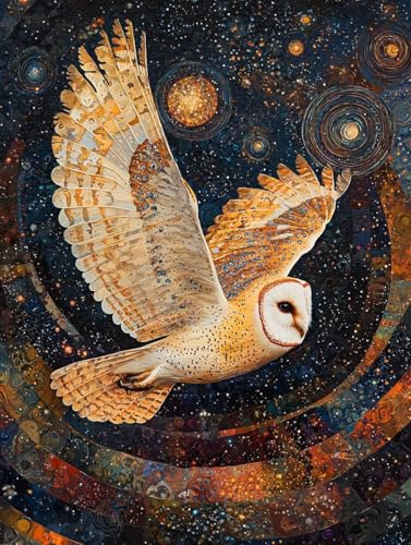 Diamond Painting Erwachsene, 5D Diamant Painting Bilder Eulen 60x80 cm, DIY Full Round Diamant Malerei mit Zubehör, Diamond Art Kinder Mosaikherstellung Bastelset für Herbst Home Zimmer Deko S-99 Diamond Painting Erwachsene, 5D Diamant Painting Bilder Eulen 60x80 cm, DIY Full Round Diamant Malerei mit Zubehör, Diamond Art Kinder Mosaikherstellung Bastelset für Herbst Home Zimmer Deko S-99 von Wuiddnng