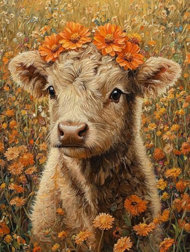 Diamond Painting Erwachsene, 5D Diamant Painting Bilder Highland Cow 40x50 cm, DIY Full Round Diamant Malerei mit Zubehör, Diamond Art Kinder Mosaikherstellung Bastelset, Herbst Home Zimmer Deko X-19 Diamond Painting Erwachsene, 5D Diamant Painting Bilder Highland Cow 40x50 cm, DIY Full Round Diamant Malerei mit Zubehör, Diamond Art Kinder Mosaikherstellung Bastelset, Herbst Home Zimmer Deko X-19 von Wuiddnng