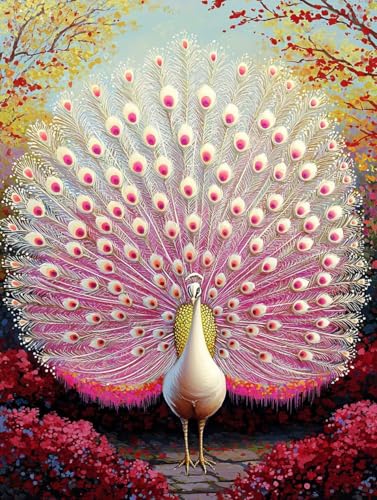 Diamond Painting Erwachsene, 5D Diamant Painting Bilder Pfau 40x50 cm, DIY Full Round Diamant Malerei mit Zubehör, Diamond Art Kinder Mosaikherstellung Bastelset für Herbst Zimmer Deko, Geschenke P-96 Diamond Painting Erwachsene, 5D Diamant Painting Bilder Pfau 40x50 cm, DIY Full Round Diamant Malerei mit Zubehör, Diamond Art Kinder Mosaikherstellung Bastelset für Herbst Zimmer Deko, Geschenke P-96 von Wuiddnng