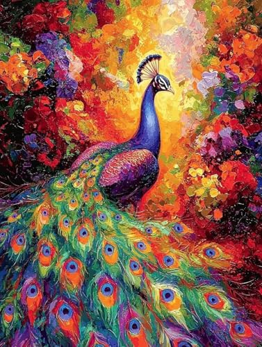 Diamond Painting Erwachsene, 5D Diamant Painting Bilder Pfau 80x110 cm, DIY Full Round Diamant Malerei mit Zubehör, Diamond Art Kinder Mosaikherstellung Bastelset für Herbst Home Zimmer Deko S-60 Diamond Painting Erwachsene, 5D Diamant Painting Bilder Pfau 80x110 cm, DIY Full Round Diamant Malerei mit Zubehör, Diamond Art Kinder Mosaikherstellung Bastelset für Herbst Home Zimmer Deko S-60 von Wuiddnng