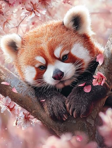 Diamond Painting Erwachsene, 5D Diamant Painting Bilder Tiere 80x110 cm, DIY Full Round Diamant Malerei mit Zubehör, Diamond Art Kinder Mosaikherstellung Bastelset für Herbst Home Zimmer Deko Z-89 von Wuiddnng