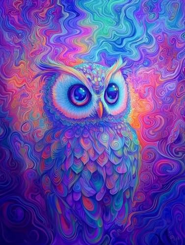 Diamond Painting Eulen, 5D Diamond Painting Klein 30x40 cm Leinwand, DIY Diamant Art Malerei Bilder Kinder Anfänger Mosaikherstellung Bastelnset für Home Wanddeko Wohnzimmer, Geschenke für Frauen P-4 Diamond Painting Eulen, 5D Diamond Painting Klein 30x40 cm Leinwand, DIY Diamant Art Malerei Bilder Kinder Anfänger Mosaikherstellung Bastelnset für Home Wanddeko Wohnzimmer, Geschenke für Frauen P-4 von Wuiddnng