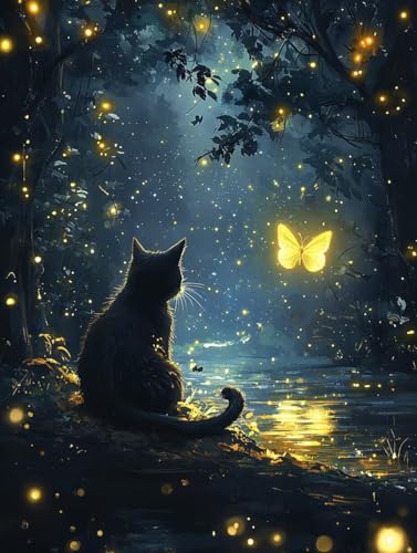 Diamond Painting Fantasy, 5D Diamond Painting XXL 90x120 cm Leinwand, DIY Diamant Art Malerei Bilder Kinder Anfänger Mosaikherstellung Bastelnset für Wanddeko Wohnzimmer, Geschenke für Frauen P-82 von Wuiddnng