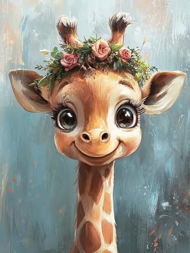 Diamond Painting Giraffe, 5D Diamond Painting Klein 40x50 cm Leinwand, DIY Diamant Art Malerei Bilder Kinder Anfänger Mosaikherstellung Bastelnset für Wanddeko Wohnzimmer, Geschenke für Frauen X-59 Diamond Painting Giraffe, 5D Diamond Painting Klein 40x50 cm Leinwand, DIY Diamant Art Malerei Bilder Kinder Anfänger Mosaikherstellung Bastelnset für Wanddeko Wohnzimmer, Geschenke für Frauen X-59 von Wuiddnng