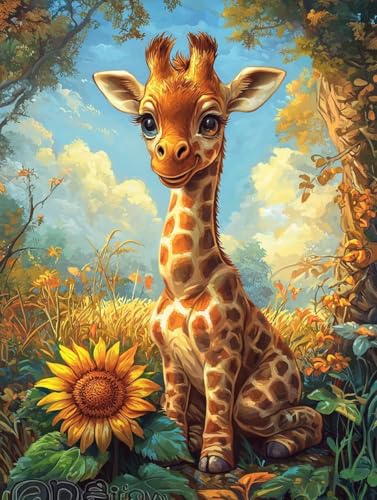 Diamond Painting Giraffe, 5D Diamond Painting XXL 60x80 cm Leinwand, DIY Diamant Art Malerei Bilder Kinder Anfänger Mosaikherstellung Bastelnset für Home Wanddeko Wohnzimmer, Geschenke für Frauen X-92 Diamond Painting Giraffe, 5D Diamond Painting XXL 60x80 cm Leinwand, DIY Diamant Art Malerei Bilder Kinder Anfänger Mosaikherstellung Bastelnset für Home Wanddeko Wohnzimmer, Geschenke für Frauen X-92 von Wuiddnng