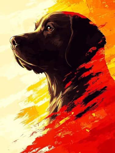 Diamond Painting Hund, 5D Diamond Painting XXL 60x80 cm Leinwand, DIY Diamant Art Malerei Bilder Kinder Anfänger Mosaikherstellung Bastelnset für Home Wanddeko Wohnzimmer, Geschenke für Frauen C-12 Diamond Painting Hund, 5D Diamond Painting XXL 60x80 cm Leinwand, DIY Diamant Art Malerei Bilder Kinder Anfänger Mosaikherstellung Bastelnset für Home Wanddeko Wohnzimmer, Geschenke für Frauen C-12 von Wuiddnng