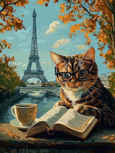 Diamond Painting Katze, 5D Diamond Painting Klein 30x40 cm Leinwand, DIY Diamant Art Malerei Bilder Kinder Anfänger Mosaikherstellung Bastelnset für Home Wanddeko Wohnzimmer, Geschenke für Frauen C-3 Diamond Painting Katze, 5D Diamond Painting Klein 30x40 cm Leinwand, DIY Diamant Art Malerei Bilder Kinder Anfänger Mosaikherstellung Bastelnset für Home Wanddeko Wohnzimmer, Geschenke für Frauen C-3 von Wuiddnng