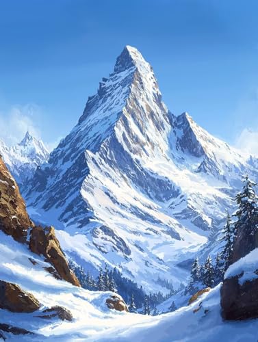 Diamond Painting Landschaft, 5D Diamond Painting XXL 60x80 cm Leinwand, DIY Diamant Art Malerei Bilder Kinder Anfänger Mosaikherstellung Bastelnset für Wanddeko Wohnzimmer, Geschenke für Frauen P-37 Diamond Painting Landschaft, 5D Diamond Painting XXL 60x80 cm Leinwand, DIY Diamant Art Malerei Bilder Kinder Anfänger Mosaikherstellung Bastelnset für Wanddeko Wohnzimmer, Geschenke für Frauen P-37 von Wuiddnng