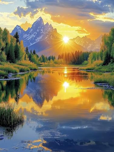 Diamond Painting Sonnenuntergang, 5D Diamond Painting XXL 90x120 cm Leinwand, DIY Diamant Art Malerei Bilder Kinder Anfänger Mosaikherstellung Bastelnset, Wanddeko Wohnzimmer, Geschenke für Frauen S-1 Diamond Painting Sonnenuntergang, 5D Diamond Painting XXL 90x120 cm Leinwand, DIY Diamant Art Malerei Bilder Kinder Anfänger Mosaikherstellung Bastelnset, Wanddeko Wohnzimmer, Geschenke für Frauen S-1 von Wuiddnng