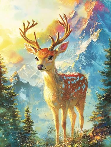 Diamond Painting Tiere, 5D Diamond Painting XXL 50x70 cm Leinwand, DIY Diamant Art Malerei Bilder Kinder Anfänger Mosaikherstellung Bastelnset für Home Wanddeko Wohnzimmer, Geschenke für Frauen P-67 Diamond Painting Tiere, 5D Diamond Painting XXL 50x70 cm Leinwand, DIY Diamant Art Malerei Bilder Kinder Anfänger Mosaikherstellung Bastelnset für Home Wanddeko Wohnzimmer, Geschenke für Frauen P-67 von Wuiddnng