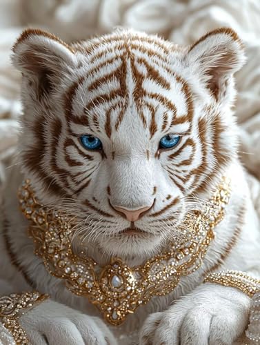Diamond Painting Tiger, 5D Diamond Painting XXL 70x90 cm Leinwand, DIY Diamant Art Malerei Bilder Kinder Anfänger Mosaikherstellung Bastelnset für Home Wanddeko Wohnzimmer, Geschenke für Frauen P-25 Diamond Painting Tiger, 5D Diamond Painting XXL 70x90 cm Leinwand, DIY Diamant Art Malerei Bilder Kinder Anfänger Mosaikherstellung Bastelnset für Home Wanddeko Wohnzimmer, Geschenke für Frauen P-25 von Wuiddnng