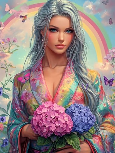 Frauen Diamond Painting Klein Leinwand 40x50 cm, Diamond Painting Erwachsene Bastelset, 5D Diamant Malerei Kinder Stickerei Kreuzstich Bilder Set, Zimmer Deko Schlafzimmer, Weihnachtsgeschen X-72 Frauen Diamond Painting Klein Leinwand 40x50 cm, Diamond Painting Erwachsene Bastelset, 5D Diamant Malerei Kinder Stickerei Kreuzstich Bilder Set, Zimmer Deko Schlafzimmer, Weihnachtsgeschen X-72 von Wuiddnng