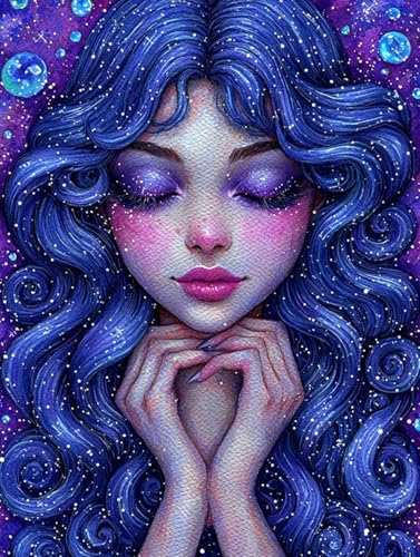 Frauen Diamond Painting XXL Leinwand 50x70 cm, Diamond Painting Erwachsene Bastelset, 5D Diamant Malerei Kinder Stickerei Kreuzstich Bilder Set, Herbst Zimmer Deko Schlafzimmer, Weihnachtsgeschen S-38 Frauen Diamond Painting XXL Leinwand 50x70 cm, Diamond Painting Erwachsene Bastelset, 5D Diamant Malerei Kinder Stickerei Kreuzstich Bilder Set, Herbst Zimmer Deko Schlafzimmer, Weihnachtsgeschen S-38 von Wuiddnng
