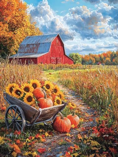 Idyllisch Diamond Painting XXL Leinwand 80x110 cm, Diamond Painting Erwachsene Bastelset, 5D Diamant Malerei Kinder Stickerei Kreuzstich Bilder Set, Zimmer Deko Schlafzimmer, Weihnachtsgeschen X-48 von Wuiddnng