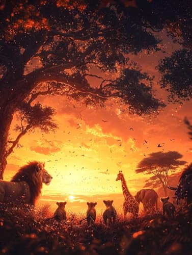 Sonnenuntergang Diamond Painting XXL Leinwand 80x110 cm, Diamond Painting Erwachsene Bastelset, 5D Diamant Malerei Kinder Stickerei Kreuzstich Bilder Set, Schlafzimmer Deko, Weihnachtsgeschen P-17 Sonnenuntergang Diamond Painting XXL Leinwand 80x110 cm, Diamond Painting Erwachsene Bastelset, 5D Diamant Malerei Kinder Stickerei Kreuzstich Bilder Set, Schlafzimmer Deko, Weihnachtsgeschen P-17 von Wuiddnng