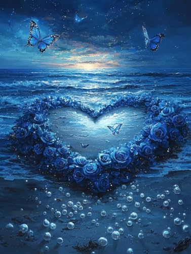 Strand Diamond Painting XXL Leinwand 50x70 cm, Diamond Painting Erwachsene Bastelset, 5D Diamant Malerei Kinder Stickerei Kreuzstich Bilder Set, Herbst Zimmer Deko Schlafzimmer, Weihnachtsgeschen K-93 Strand Diamond Painting XXL Leinwand 50x70 cm, Diamond Painting Erwachsene Bastelset, 5D Diamant Malerei Kinder Stickerei Kreuzstich Bilder Set, Herbst Zimmer Deko Schlafzimmer, Weihnachtsgeschen K-93 von Wuiddnng