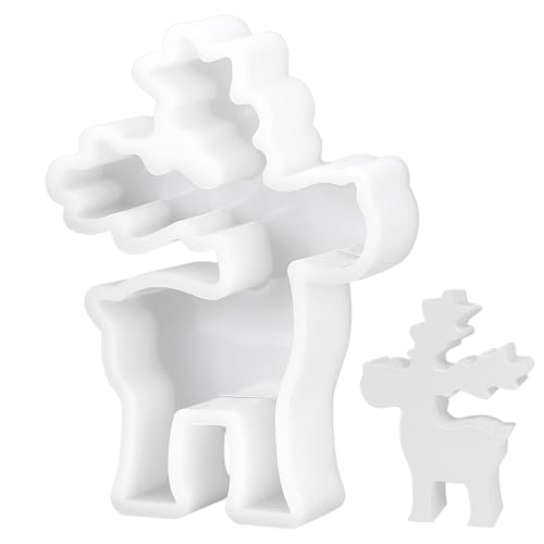 Silikonformen Gießformen Silikonform Weihnachten Elch, Silikonform Kerzenhalter, DIY Elch Gießform Kerzenhalter, Kerzenformen zum Gießen, Silikon Gießformen für Kerzen Handwerk Heimdekoration(Elch) Silikonformen Gießformen Silikonform Weihnachten Elch, Silikonform Kerzenhalter, DIY Elch Gießform Kerzenhalter, Kerzenformen zum Gießen, Silikon Gießformen für Kerzen Handwerk Heimdekoration(Elch) von Wukemaoyi