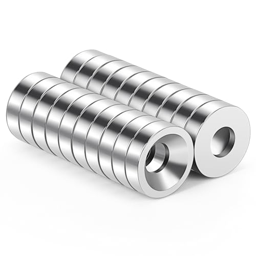 Wukong Neodym Magnete Mit Loch 8x3mm 20 Stück Mini Magnete Stark Flach für Magnetplatte, Küche, Kühlschrank und Werkzeugraum Wukong Neodym Magnete Mit Loch 8x3mm 20 Stück Mini Magnete Stark Flach für Magnetplatte, Küche, Kühlschrank und Werkzeugraum von Wukong