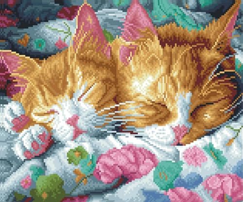 Wulcea Diamond Painting Erwachsene Diamant Bilder 30x40 Cm Bastelset Geschenke Katze Tiere Deko Basteln 5d Crystal Art Kinder Mädchen Klein Geburtstagsgeschenk Wohnzimmer Zimmer Zubehör Geschenk von Wulcea