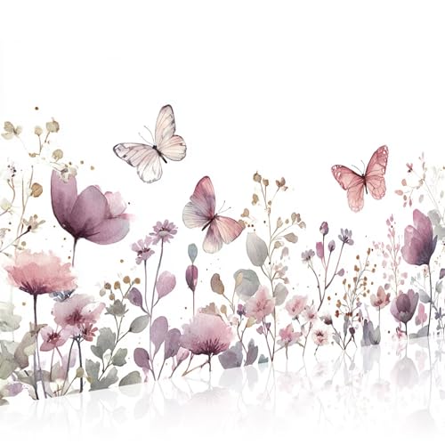 Diamond Painting Erwachsene Schmetterling Diamond Painting Kinder Blume Diamant Painting Bilder mit Zubehör DIY 5D Voll Strass Mosaikherstellung Leinwand Diamant Malerei für Decoration 40x90cm 2Z-272 von Wuleogxi