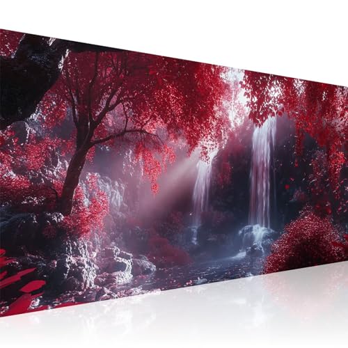 Diamond Painting Herbst Diamant Painting Bilder mit Zubehör, DIY 5D Fallen Diamant Malerei Erwachsene & Kinder Mosaikherstellung Stickerei Leinwand Kunst Vollbohrer Bastelset 100x200cm 2Z-871 von Wuleogxi