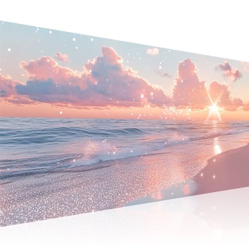 Meer Diamond Painting Erwachsene Groß xxl 70x140cm Vollbohrer Diamant Malerei Traum mit Zubehör, DIY 5D Diamant Painting Bilder Stickerei Bastelset für Zuhause Dekoration, Geschenke für Frauen 2Z-821 von Wuleogxi