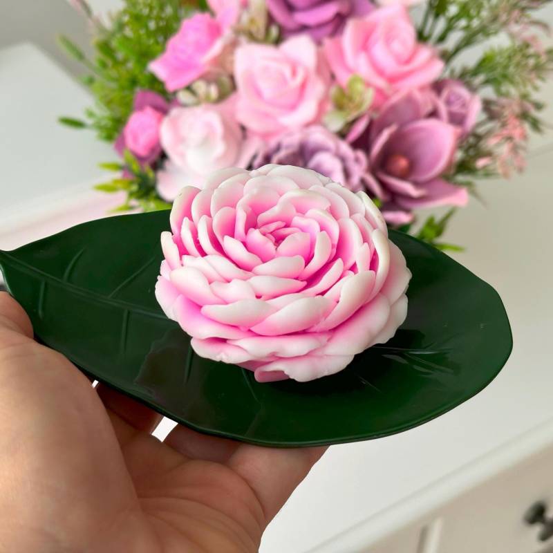 Pfingstrose Aus Seife Mit Zartem Duft - Ein Erlesenes Vergnügen von WunderBlumenBoutique