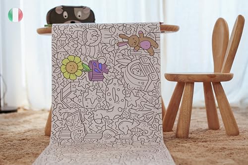 Kreative Malrolle für Kinder - Endloser Spaß mit Doodle-Mustern WunderRoll von WunderRoll