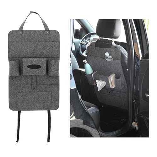 praktischer Autositz-Organizer aus Filz 3mm Farbe: hellgrau, grau, anthrazit mit Klettverschluss oben und Spann-Riemen unten 5 Fächer, 2 Taschen für Flaschen, 1 Tasche für Taschentücherbox praktischer Autositz-Organizer aus Filz 3mm Farbe: hellgrau, grau, anthrazit mit Klettverschluss oben und Spann-Riemen unten 5 Fächer, 2 Taschen für Flaschen, 1 Tasche für Taschentücherbox von Wurm