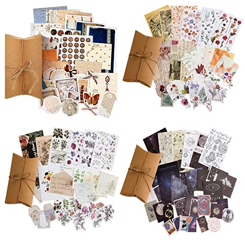 120 Stück Vintage Scrapbooking Sticker Set, 4 Set Aufkleber Vintage Sticker Retro, Retro Aufkleber für Fotobuch, Sammelalbum,DIY Fotoalbum,Tagebuch Notizbuch 120 Stück Vintage Scrapbooking Sticker Set, 4 Set Aufkleber Vintage Sticker Retro, Retro Aufkleber für Fotobuch, Sammelalbum,DIY Fotoalbum,Tagebuch Notizbuch von Wuuooei