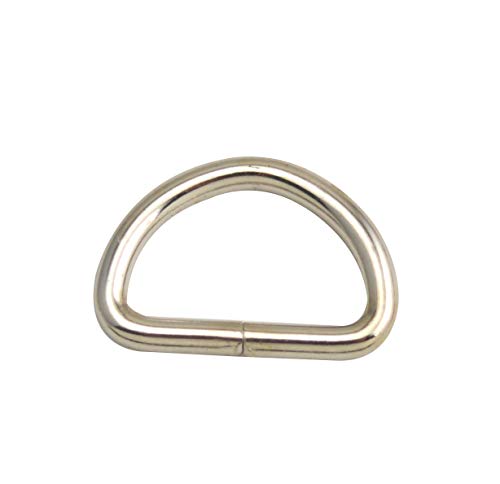 Wuuycoky D-Ring-Schnallen, 1,3 cm Innendurchmesser, nicht geschweißt, für Gurtband, 50 Stück von Wuuycoky