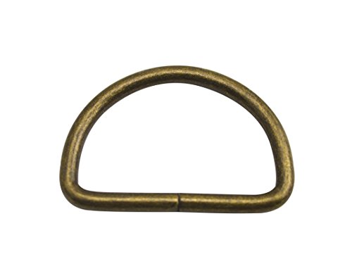 Wuuycoky D-Ring-Schnallen, 5,1 cm Innendurchmesser, Bronze, D-Ring, nicht geschweißt, für Gurtband, 6 Stück von Wuuycoky