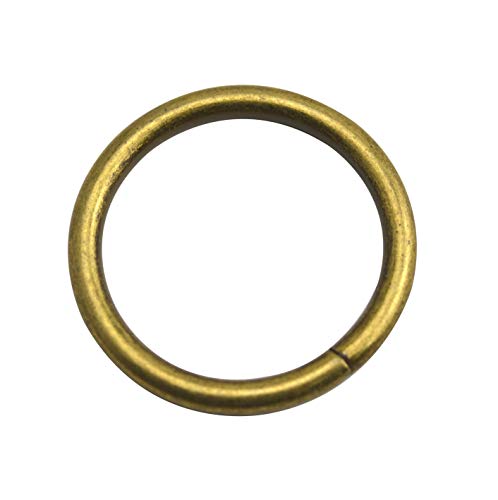 Wuuycoky O-Ringe aus Bronze, 3,2 cm Innendurchmesser, nicht geschweißt, Riemenversteller, Gurtband, Schnalle, 10 Stück von Wuuycoky