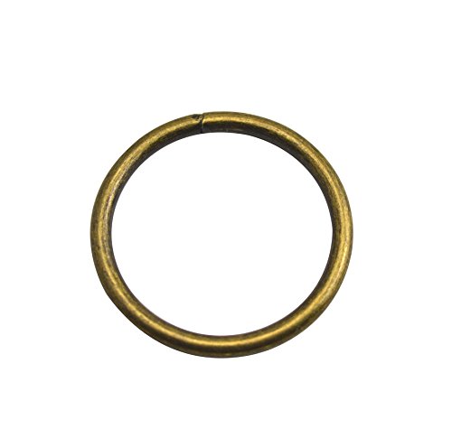 Wuuycoky O-Ringe aus Bronze, 3,8 cm Innendurchmesser, nicht geschweißt, Riemenversteller, Gurtband, Schnalle, 10 Stück von Wuuycoky