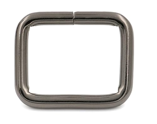 Wuuycoky Rechteckige Ringe, 2,5 cm Innenlänge, nicht geschweißt, für Gurtband, Gürtel, Schnalle, 12 Stück von Wuuycoky